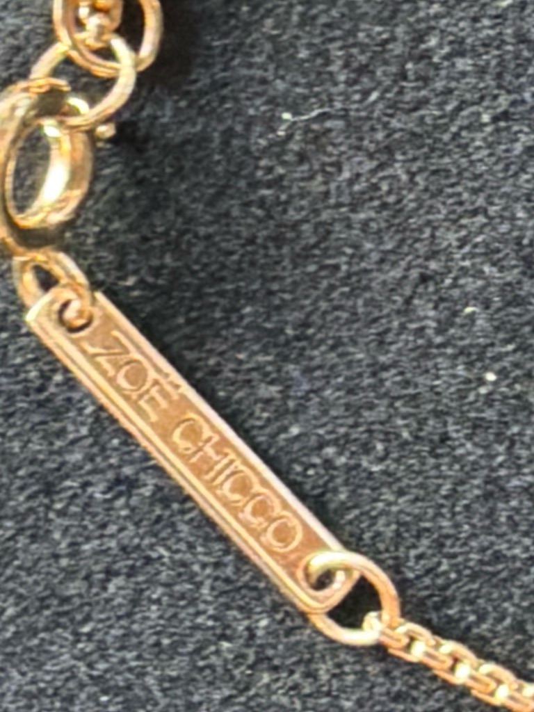 Zoe Chicco Four Prong Diamond Necklace 14k Yellow Gold Zoe Chicco Gold Choker — image 5 of 8